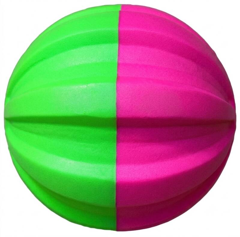 Ezriseball - 2 pk Combo Begin & Adv Ball Fast-Pitch Softball Pitching Training Aids, two training balls with finger-groove indents and a perpendicular color-marked stripe for tracking spin.