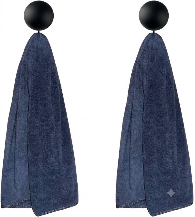 FEYRUN Baseball&Softball Pitching Towel Trainer, a black cotton pitching towel with an attached strap and detachable ball for grip and release drills.