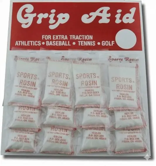 Forrest Kegler Sports Rosin Bag Dozen showing twelve-pack format and quality bag construction on a neutral background.