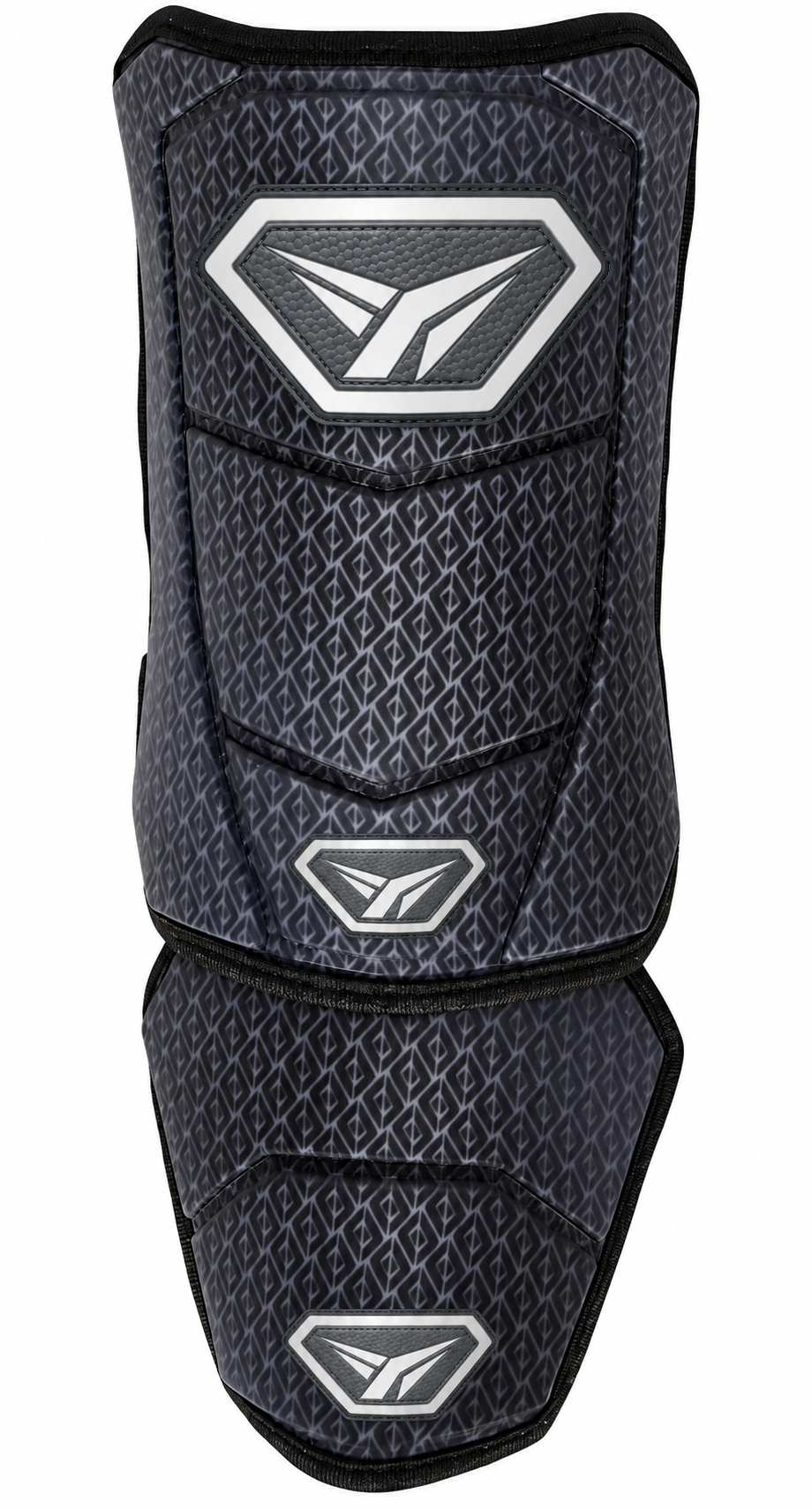 Baseball elbow guard by Franklin Sports, in black with a diamond pattern.