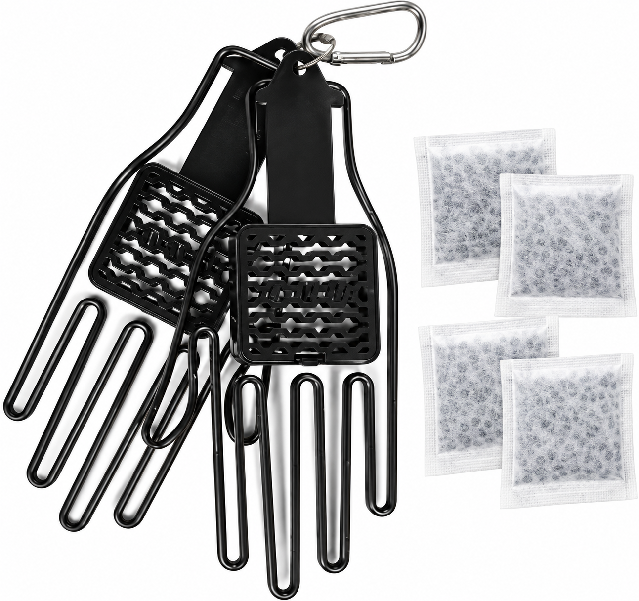 Batting glove inserts by Franklin Sports, black with odor-absorbing pouches.