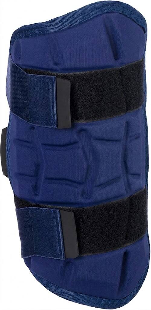 Reduced-weight MLB licensed compression sleeve batter's leg guard with lightweight SmartFlex construction for speed-focused competitive baseball players.