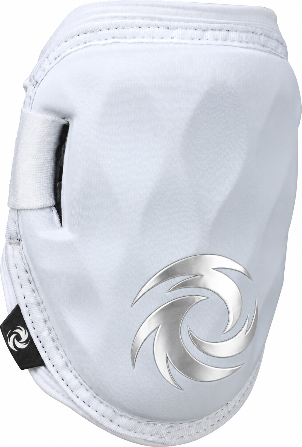 Softball elbow guard by G-Form for fastpitch, in white with a slim shell.