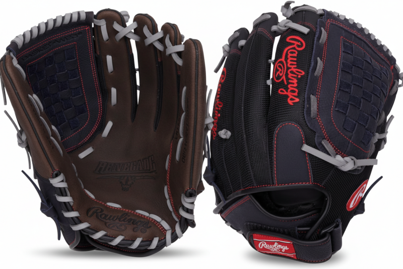 Durable baseball gloves for infield, outfield, and pitcher use