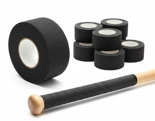 Gemscream 6 Pack Baseball Bat Grip Tape showing six-roll bulk format and 30 feet total grip material on a neutral background.