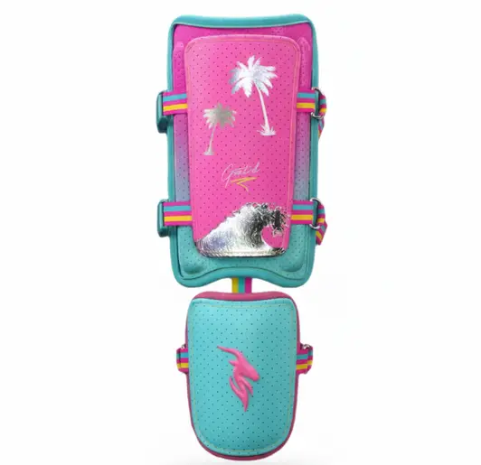 Goat'd California Breeze Baseball Leg Guard ventilated shin protection for baseball hitters in warm weather tournament conditions.