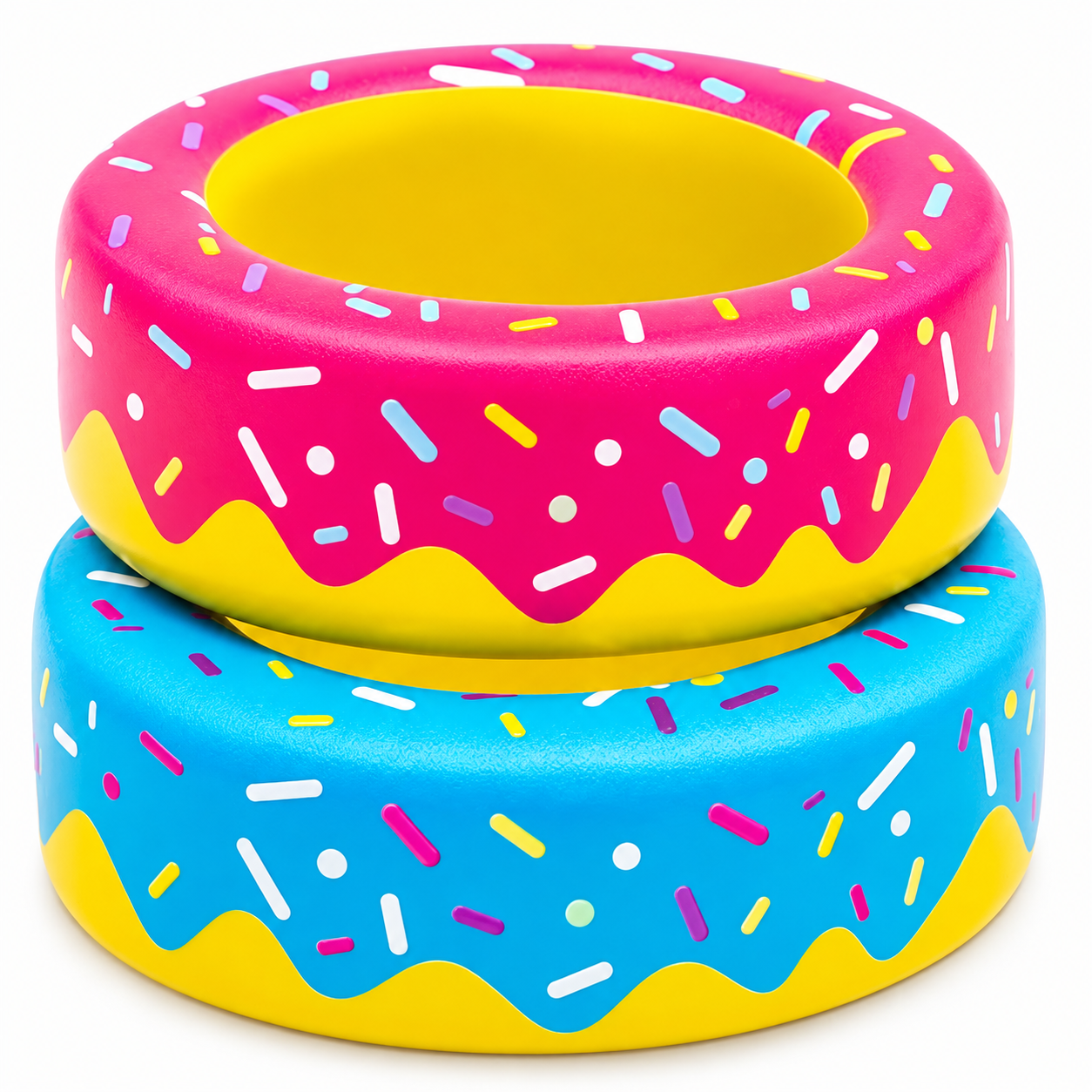 Donuts for baseball and softball by GoSports, pink and blue sprinkle 2 pack.