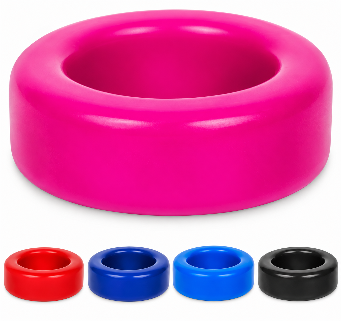 Bat donut for softball and baseball by GoSports, 16 oz in pink.