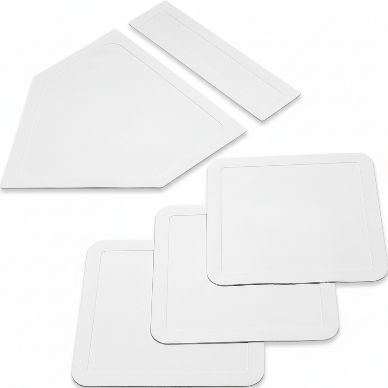 GoSports baseball and softball five-piece rubber base set for practice fields, training, and backyard games