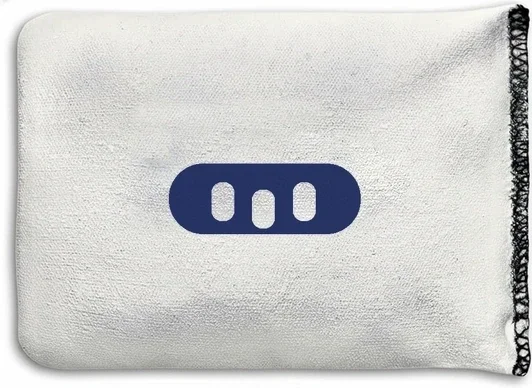 Rosin bag by GoSports, off-white cloth pouch with a black stitched edge.