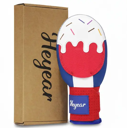 Heyear Baseball Sliding Mitt displayed showing its quality protective shell and secure strap system construction.