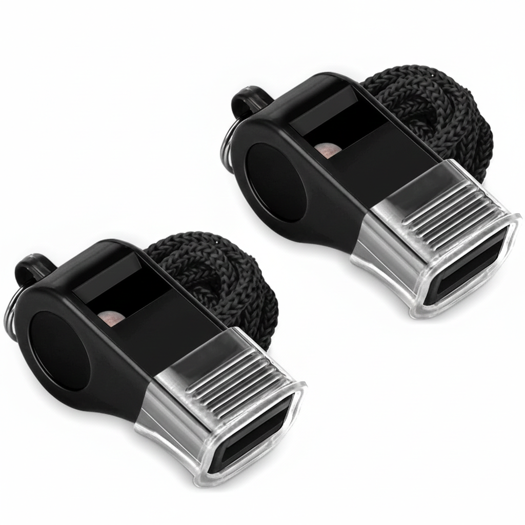 Hipat 2 Packs Plastic Sports Whistles with Lanyard delivering clear carrying communication signals for head coach and assistant coach independent field management during split-coverage practice.You said: i need to start a new chat because you are giving m