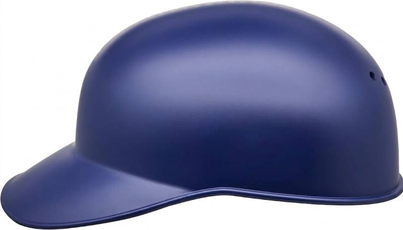 Matte skull cap helmet by Jadekylin Baseball Helmet Skull Cap - Matte Style in navy blue for catchers and base coaches.