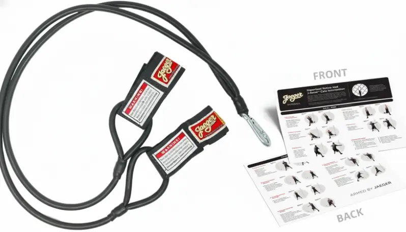 Jaeger J-Bands Resistance Bands for Pitchers shown for professional arm care rotator cuff strength and posterior shoulder development before and after throwing sessions.