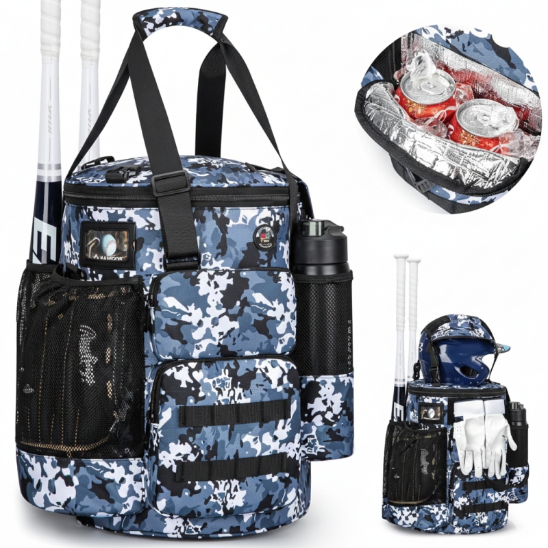 KAVIGOR Baseball Bucket Bag Softball Coaches Bag with Padded Seat converting a standard 5-gallon bucket into an organized compartment equipment station with cushioned coaching seat.