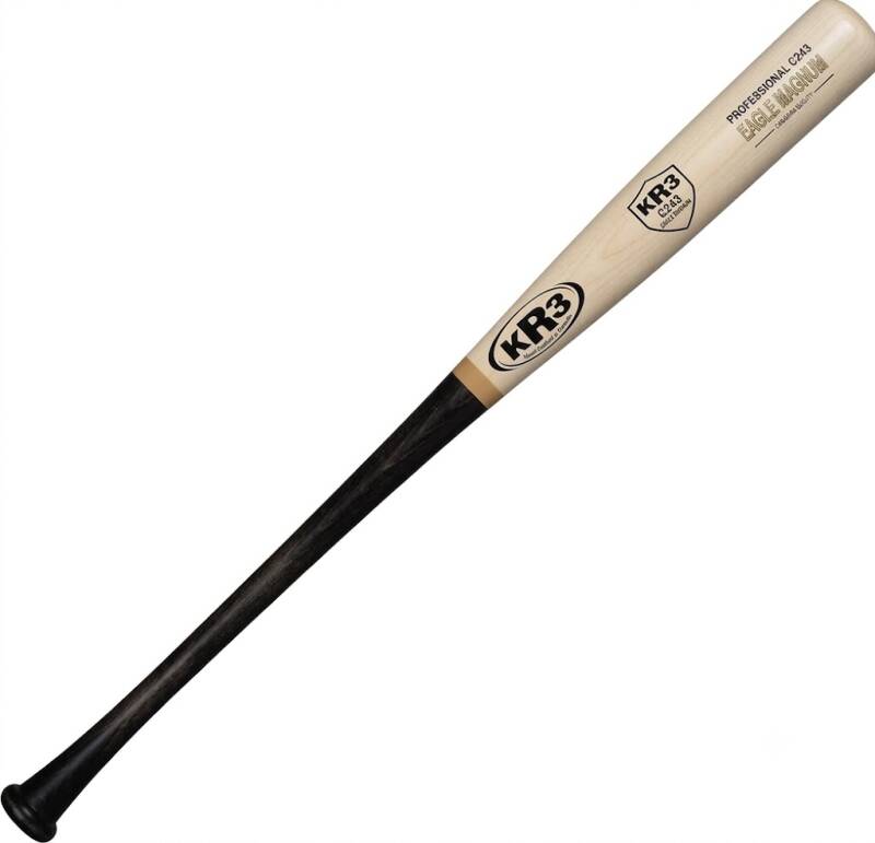 KR3 Eagle Magnum C243 Pro Maple Wood Baseball Bat displaying the C243 profile.