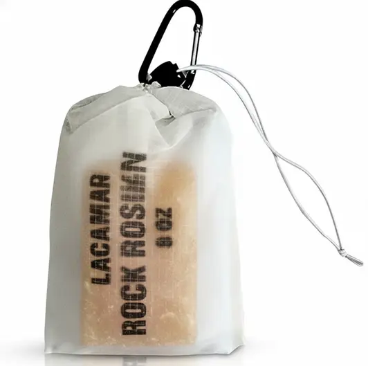 Lacamas Rosin Bag displayed showing its quality woven fabric exterior and reinforced seam construction.