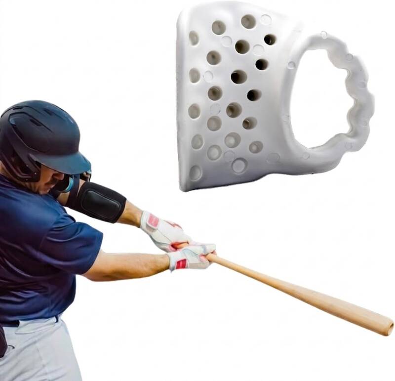 Launchpad Max baseball thumb guard featuring hexagonal perforations to protect the thumb while batting.