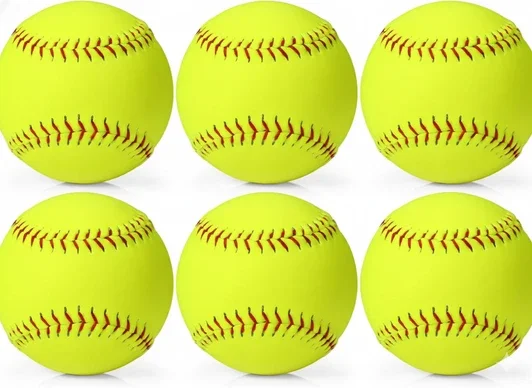 Lewtemi 6 and 9 piece 11-inch Softballs Official Size and Weight with flexible count options for youth programs whose practice volume calls for precise quantity matching between 6 and 9 count formats.