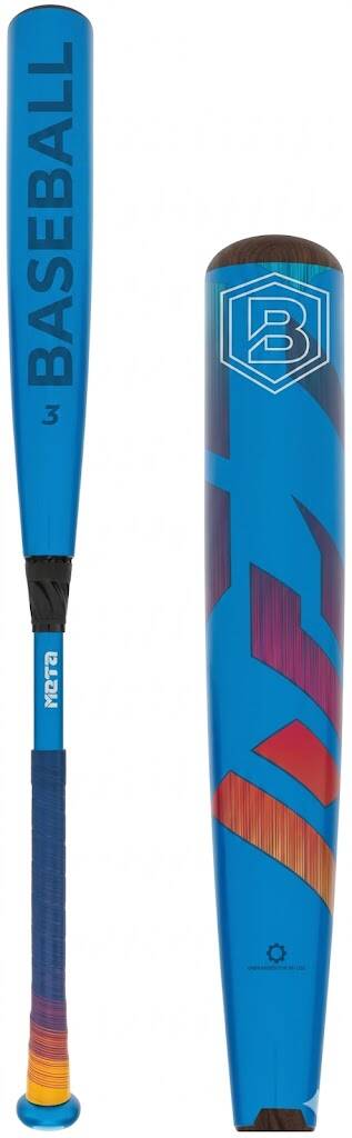 Louisville Slugger 2024 Love The Moment Meta BBCOR Baseball Bat displayed showing its limited edition colorway and premium composite construction.