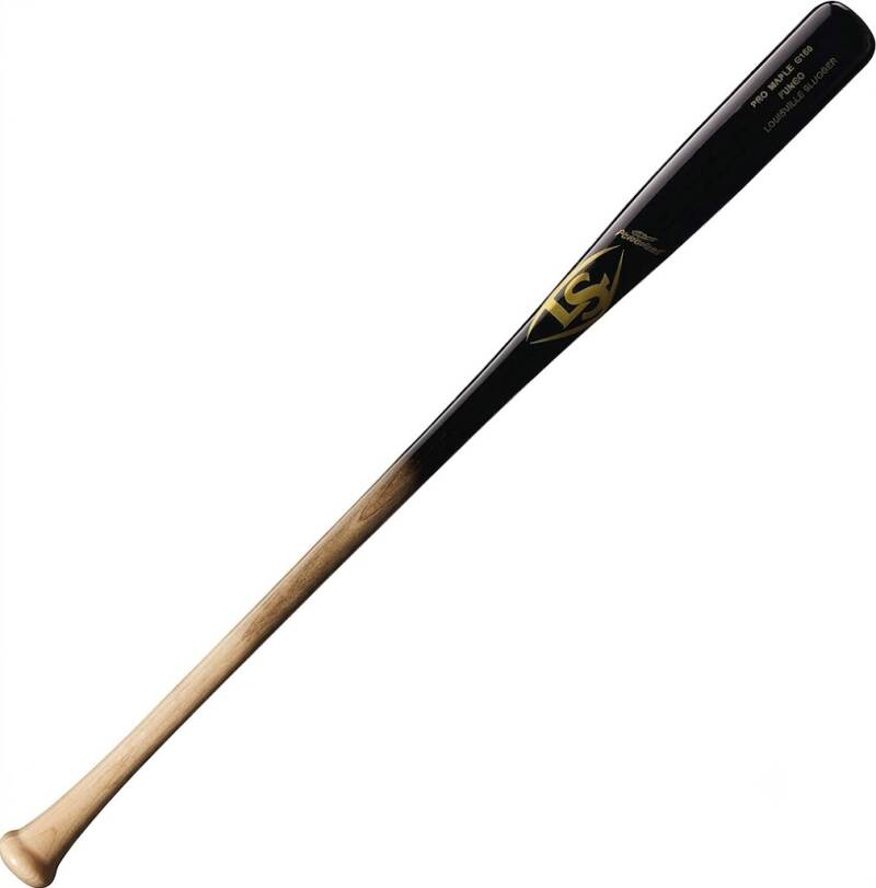 Louisville Slugger Fungo Training Bats in natural wood with the Louisville Slugger logo, long lightweight fungos for coaching practice.