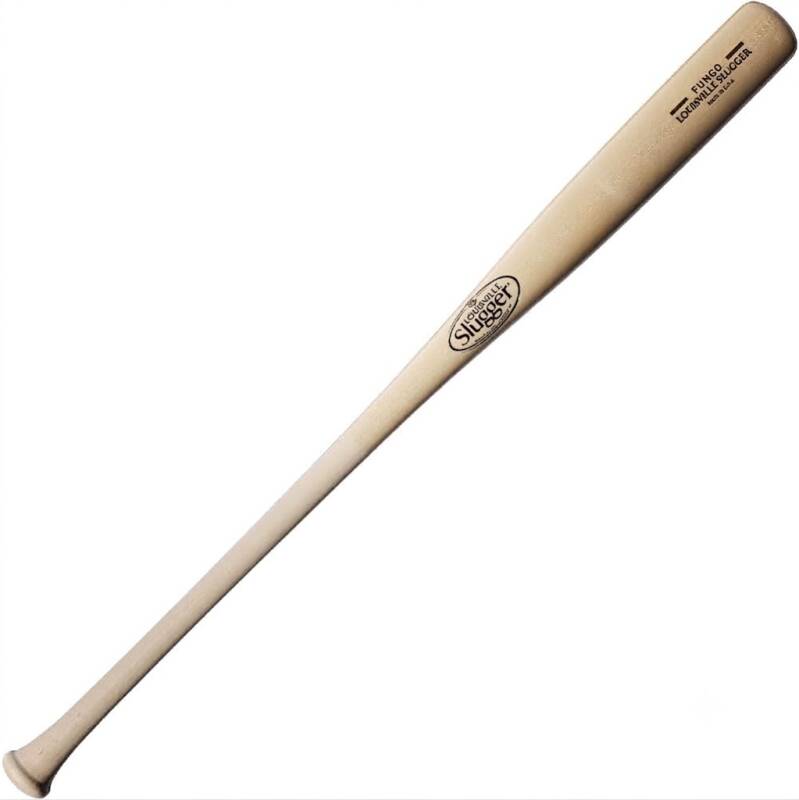 Louisville Slugger K100 Fungo 36" Training Bat in natural wood with the Louisville Slugger logo, a 36-inch fungo for hitting practice.