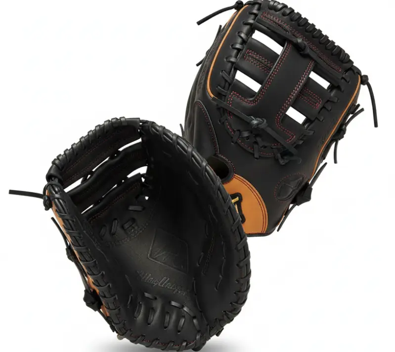 MacGregor 12.5" 1st Base Mitt displayed showing its accessible construction and rounded first base mitt scoop pocket design.
