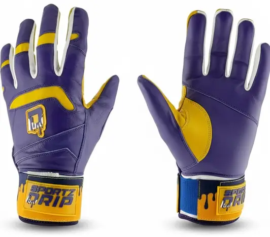 Mamba Batting Gloves displayed showing their premium leather palm construction and distinctive Mamba competitive identity design.