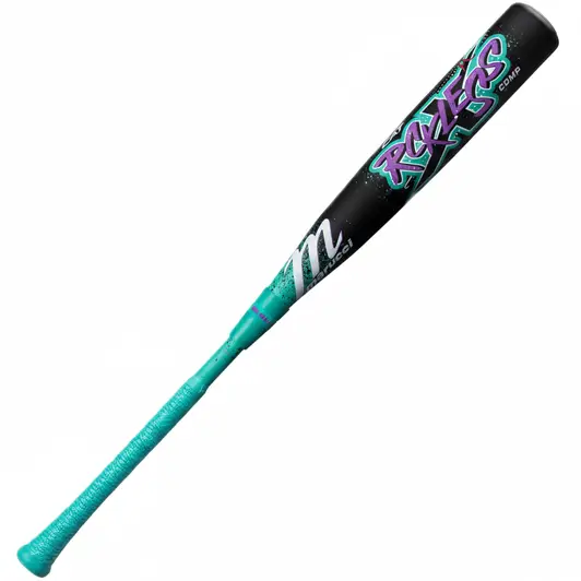 Marucci CATX RCKLESS USSSA composite baseball bat with two-piece composite CATX RCKLESS barrel construction on a neutral background.