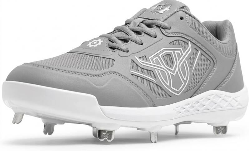 Low-cut metal spike baseball cleat with Marucci baseball-first engineering construction for competitive high school and travel ball players.