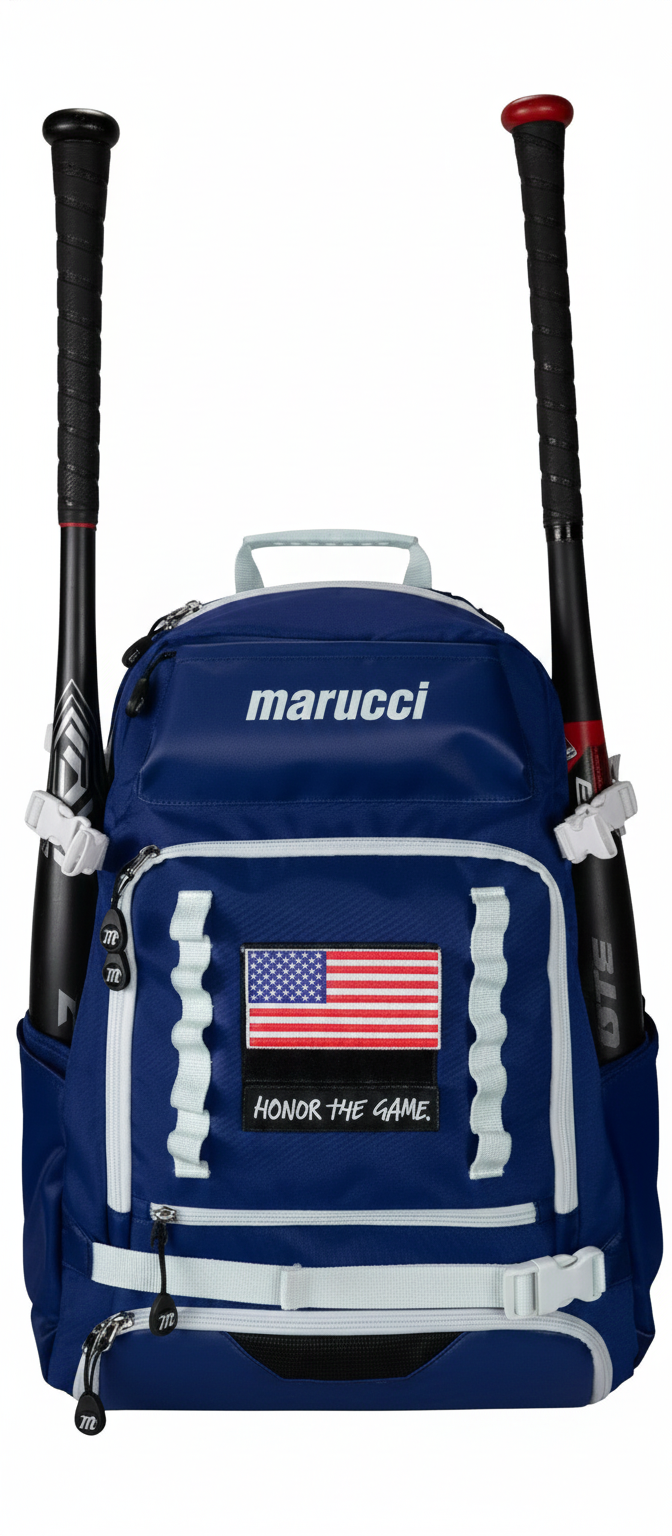 Marucci Fortress Bat Pack displayed showing its reinforced bat sleeve construction and streamlined bat-focused design against a neutral background.