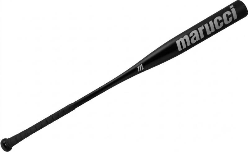 Marucci Sports MTRBFA-35/22 Aluminum Fungo in aluminum with the Marucci logo, a 35-inch lightweight metal fungo for coaches.