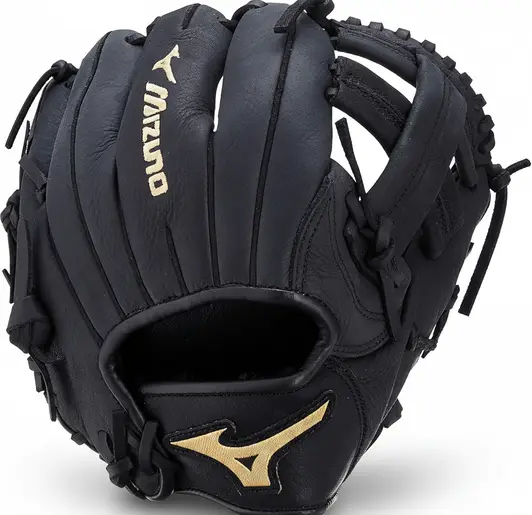 Mizuno GXT-2A Classic Pro Training Glove displayed showing its training-specific construction and closed web design for bullpen use.
