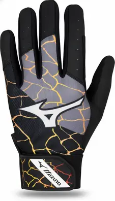 Mizuno MVP Youth Batting Gloves displayed showing their youth-appropriate construction and Mizuno brand quality for developing competitive softball players.