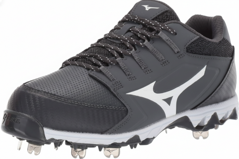 Mizuno women’s low-cut metal softball cleats engineered for aggressive traction and competitive play