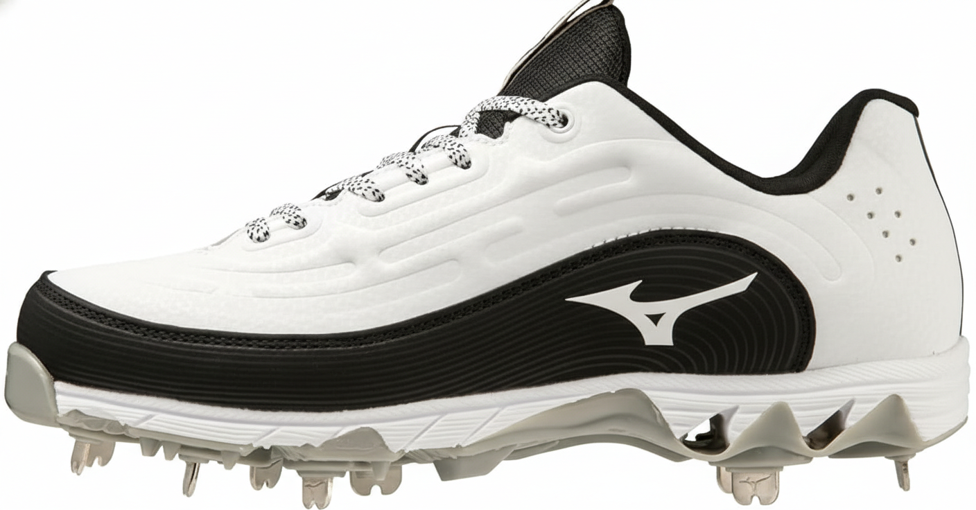 Mizuno women’s 9-Spike Swift 8 low metal softball cleats designed for maximum traction and field control