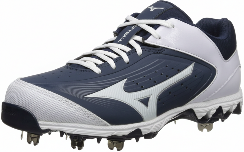 Mizuno Womens Swift 5 Fastpitch Softball Cleat in mid-cut molded design with cushioned midsole built for infielders and catchers who need ankle support without full mobility restriction.
