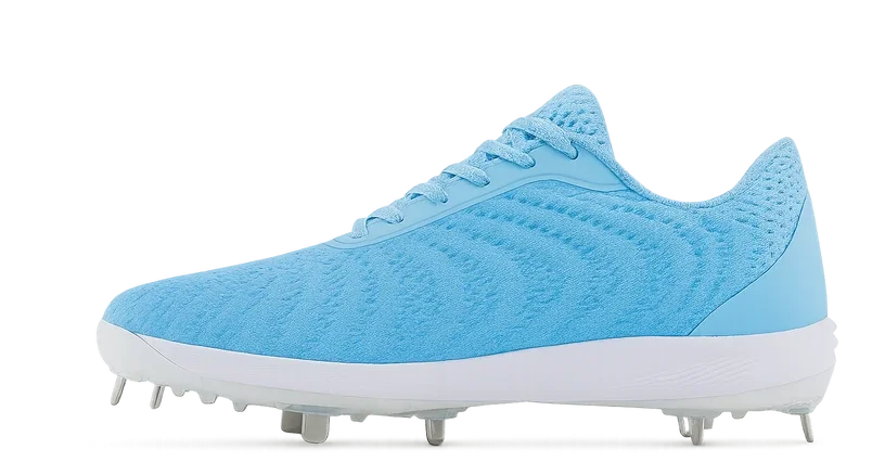 New Balance Men's FuelCell 4040 V7 Metal Baseball Shoe with FuelCell midsole and metal spike plate delivering explosive traction and cushioned ride on natural grass tournament fields.