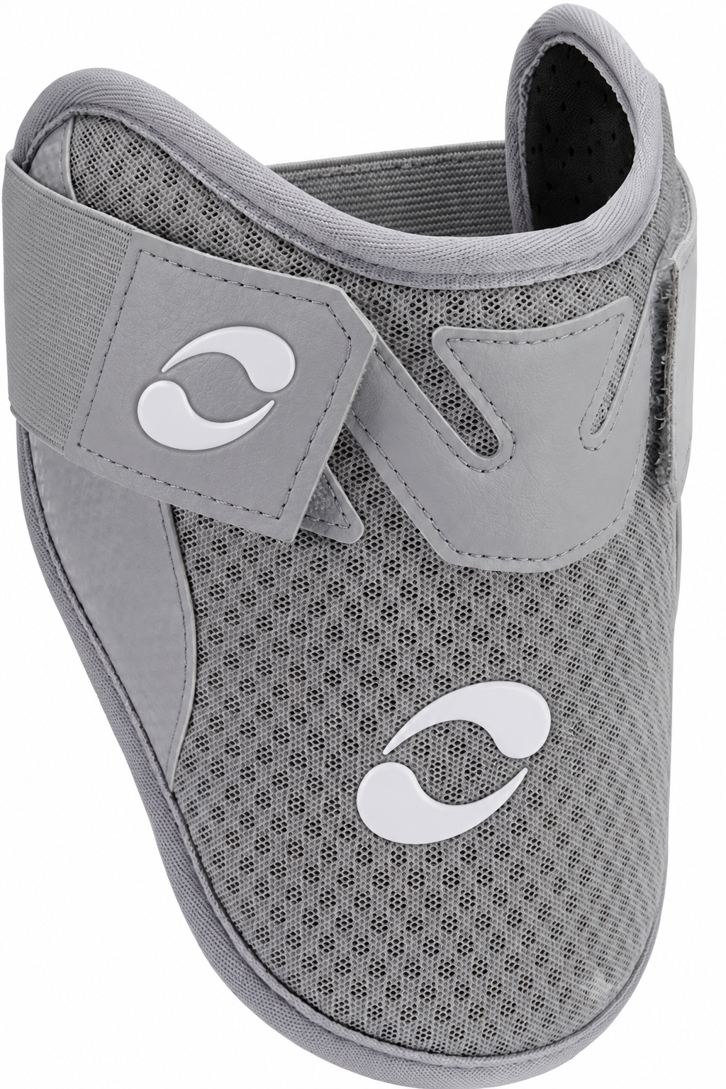 Baseball elbow guard by Nike for adults, in gray with breathable mesh.