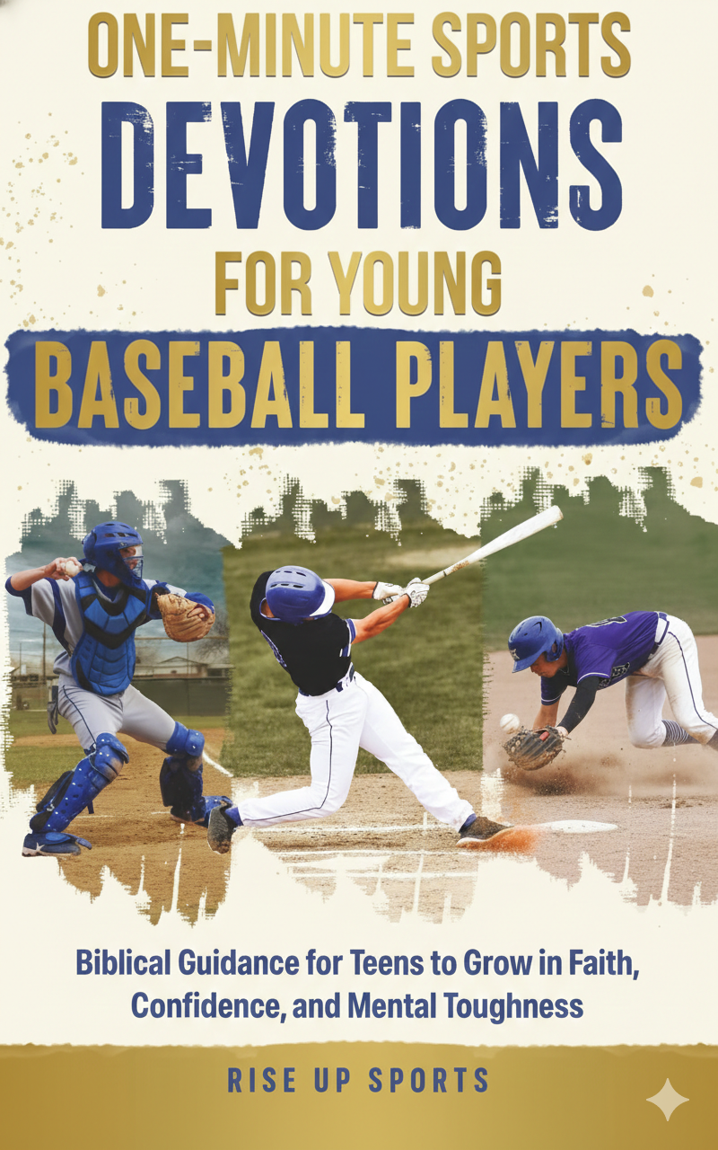One-minute sports devotion book for young baseball players focused on character, faith, and positive mindset.