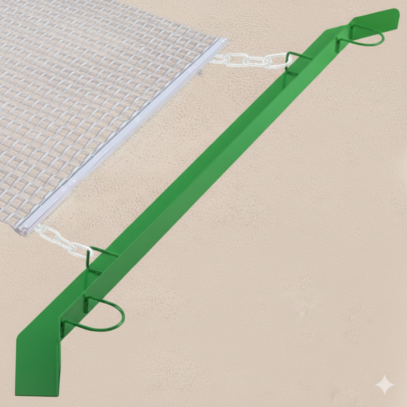 Otoolling Baseball Field Cutting Bar with 6-foot heavy-duty steel blade for grade-level high spot removal along baseline edges and high-traffic infield areas.