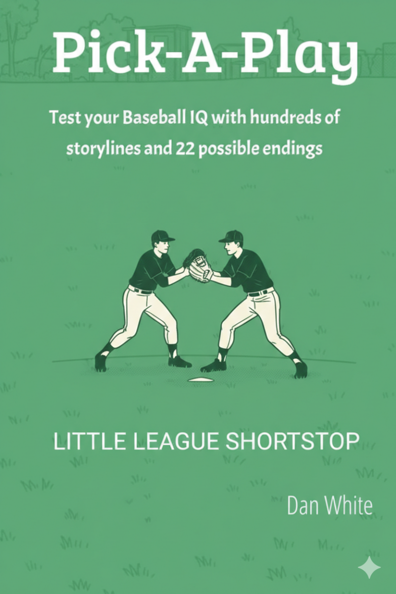 Pick-A-Play Little League shortstop book teaching defensive decision-making and situational fielding skills.