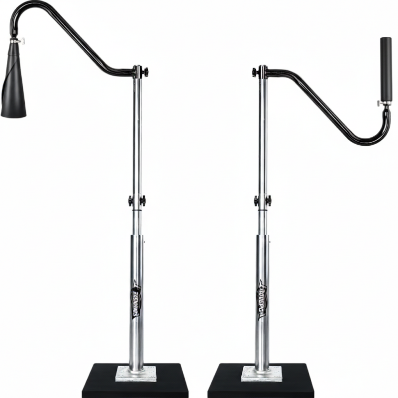 PLAYAPUT 2-in-1 inverted batting tee for baseball training, adjustable height tee designed for contact point and swing path drills