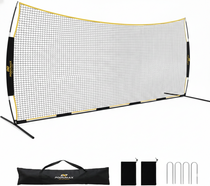 Barricade backstop net for baseball training, designed to protect fields and practice areas.