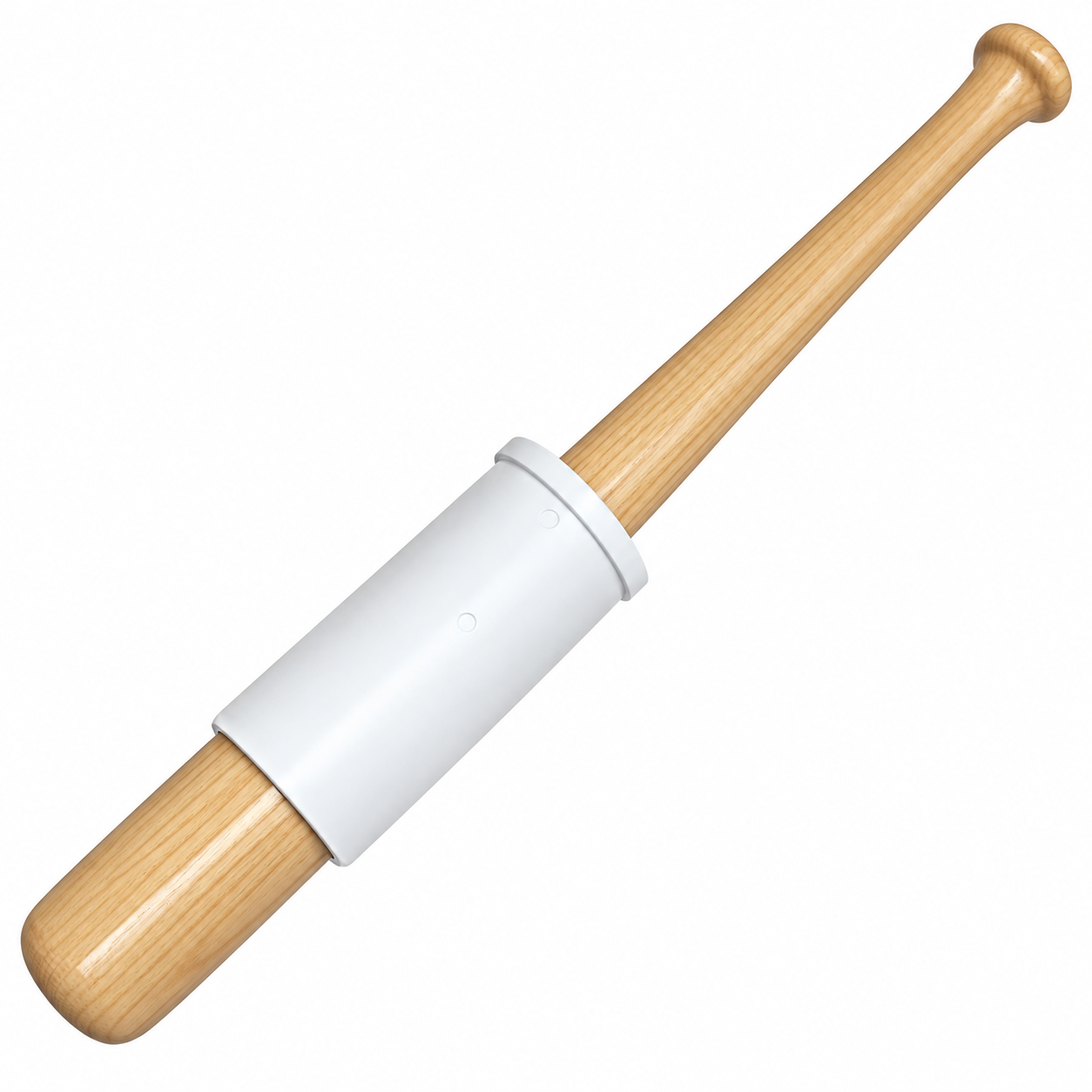 Bat weight sleeve by Pow'r Wrap, 24 oz in white for BBCOR bats.