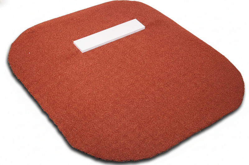 Youth portable pitching mound for baseball and softball, suitable for indoor and outdoor use.