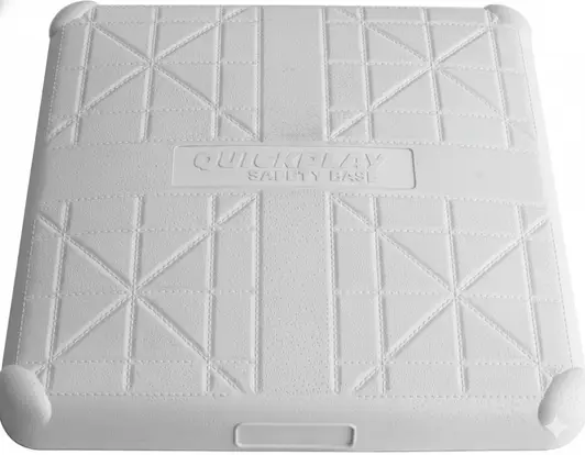 QUICKPLAY Baseball Safety Base Set three-pack in official Little League size with portable safety construction for youth recreational leagues and practice field installations.