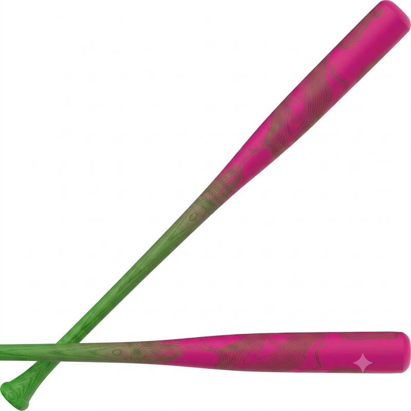 Rawlings Big Stick Elite Youth Wood Composite Baseball Bat in a maple and bamboo construction with the Rawlings logo, sized for youth players.