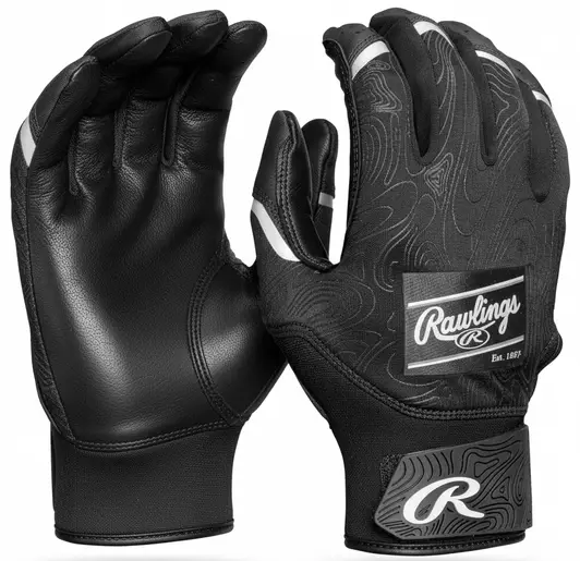 Rawlings Clout Baseball Batting Gloves with performance-feel synthetic construction delivering grip quality closer to the premium tier's feel within the under-$30 price constraint.