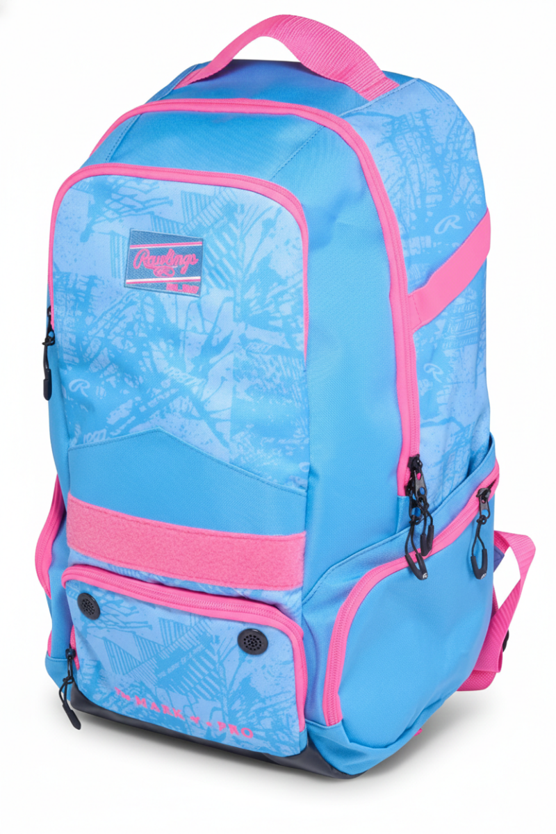 Rawlings Gamer Series backpack equipment bag for baseball and softball, durable player gear and bat storage